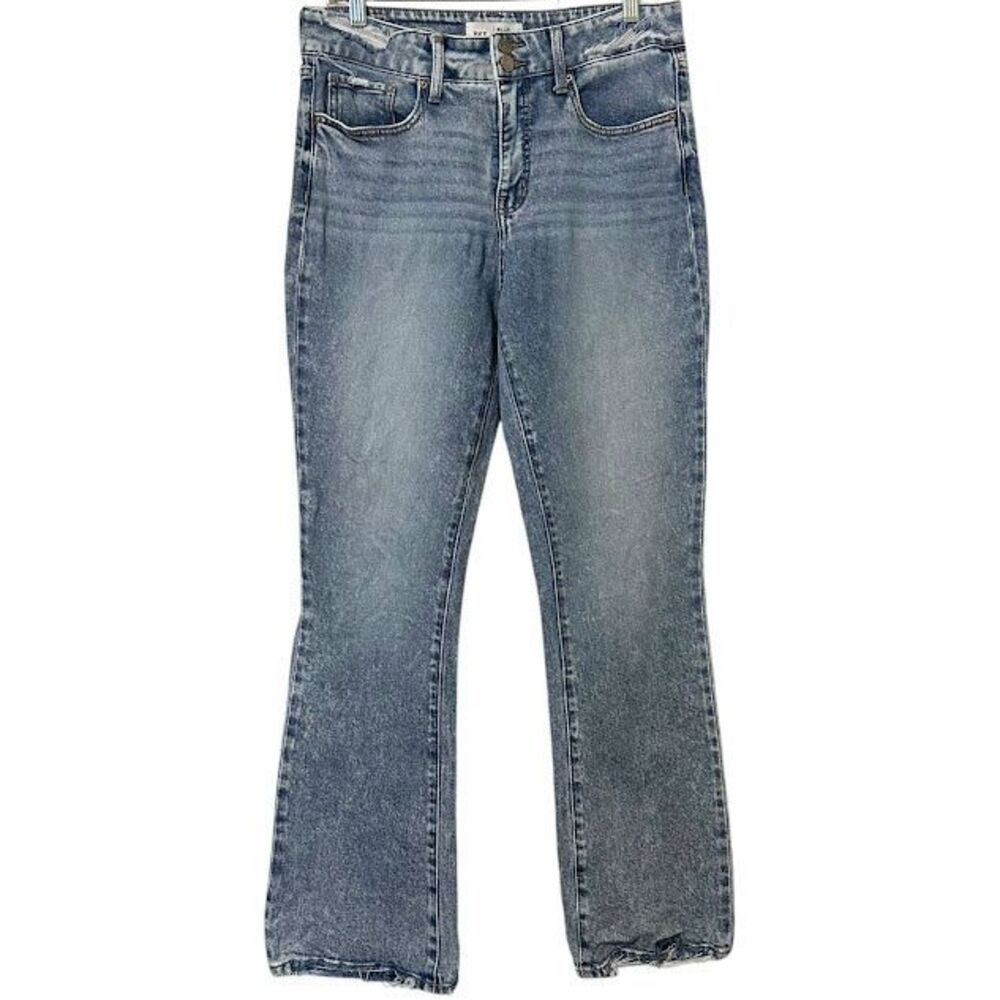 BKE Bille Slim Fit High Rise Bootcut Distressed Ripped Jeans Womens 29 x‎ 31.5